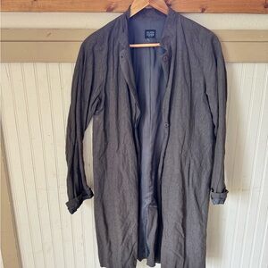 Eileen Fisher Charcoal Trench Coat